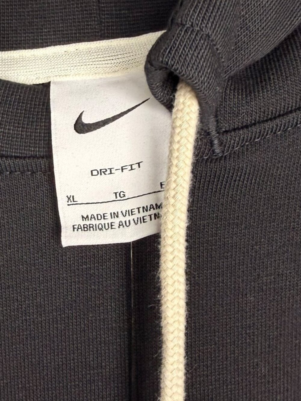 Nike Basketball Full Zip Hoodie Men’s XL Black Metal Zipper - Picture 3 of 6
